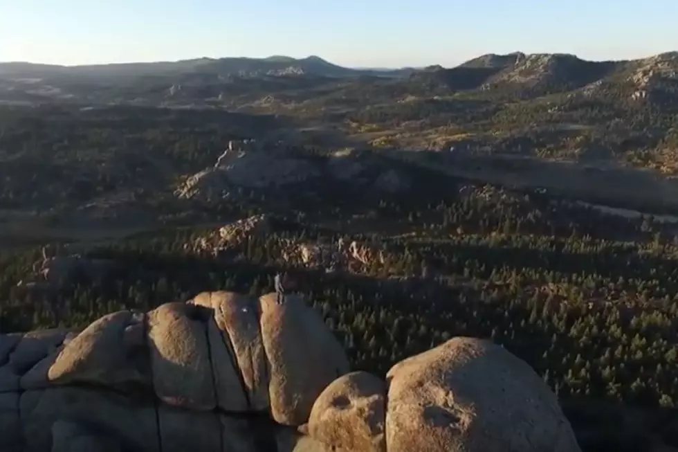 Areal Views at Dusk Near Albany Wyoming [VIDEO]