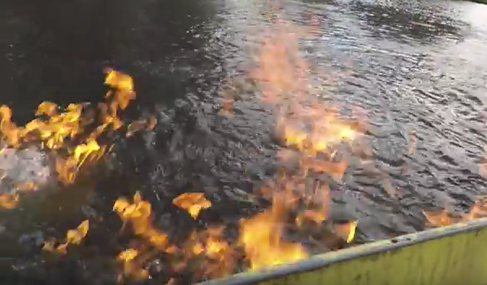 Fracking Blamed as River Becomes Flammable