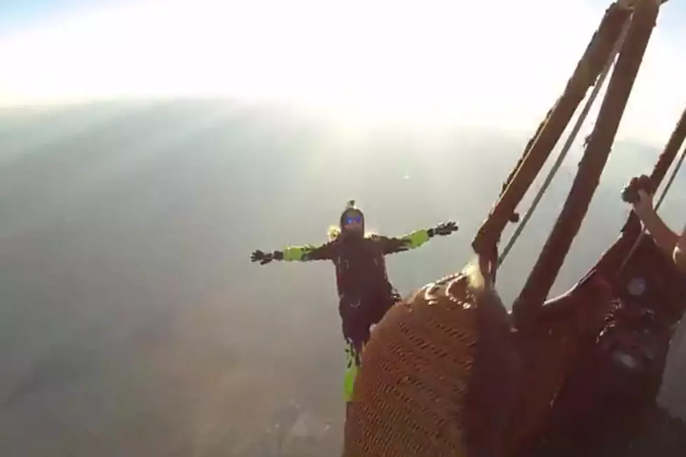 Skydiving off Hot Air Balloon in Casper [VIDEO]