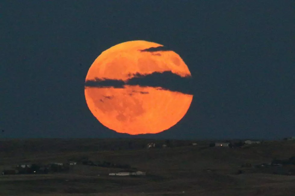 Harvest Moon Rises In Wyoming [PHOTOS]