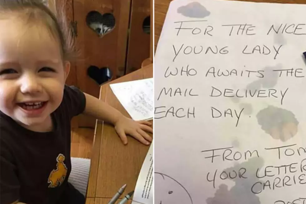 Mail Man Delights Young Girl