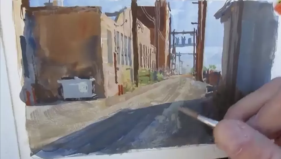 Rawlins Guy Shows How to Paint in a Wyoming Wind Storm