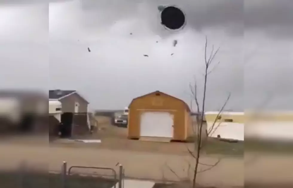 Watch this Wyoming Tornado that Relocated Someone’s Trampoline