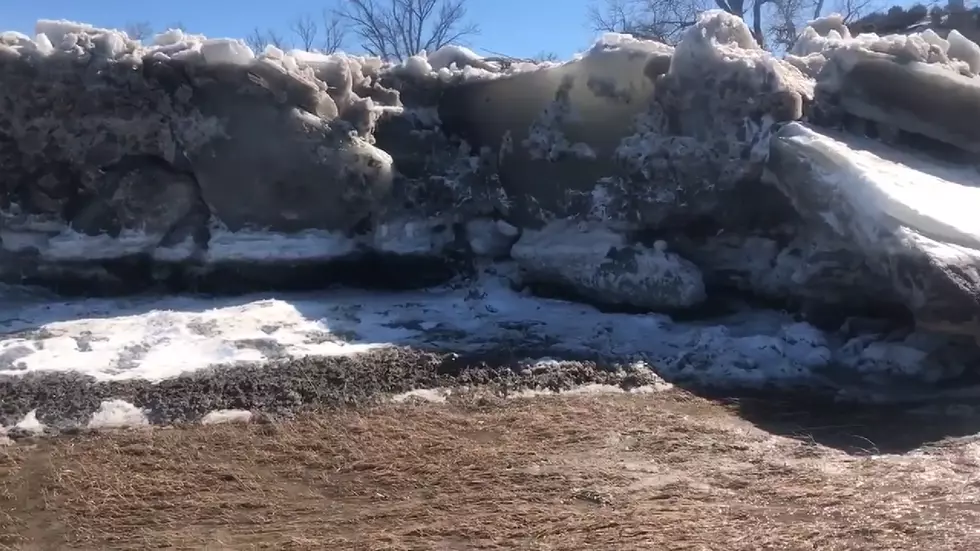 Check Out This Nebraska Farm Field That Has a 20 Foot Wall of Ice