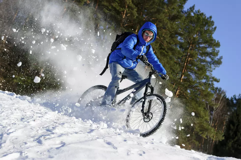 Hilarious Photo Shows Joy of Riding a Bike in May in Wyoming