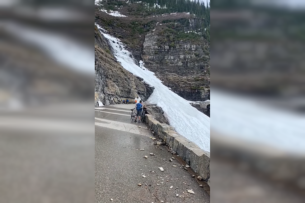 WATCH: Avalanche Traps Cyclists in Glacier National Park