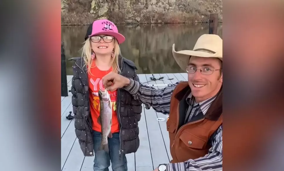 The Simple Joy of a Young Wyoming Girl Catching Her First Fish
