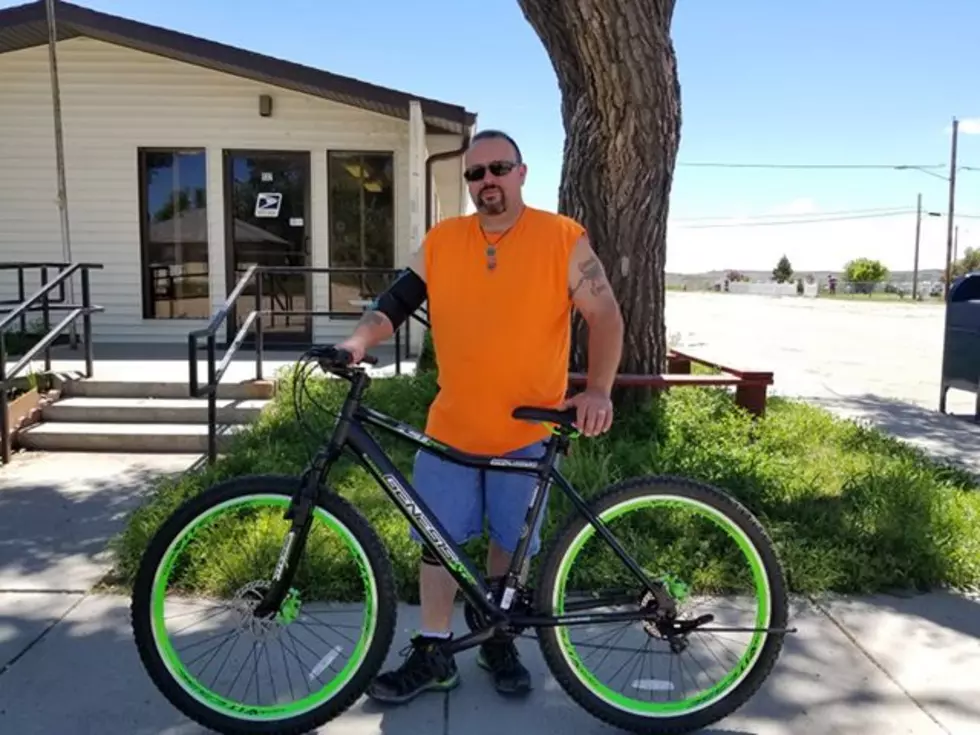 Midwest, Wyoming Man Riding Bike in Memory of His Son