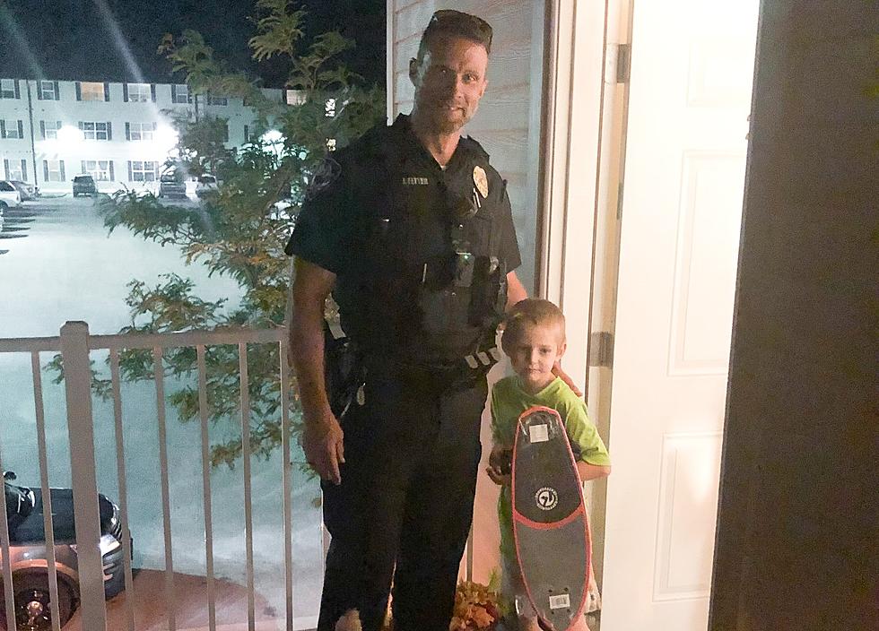 Casper PD Surprise Boy with New Skateboard After Accident