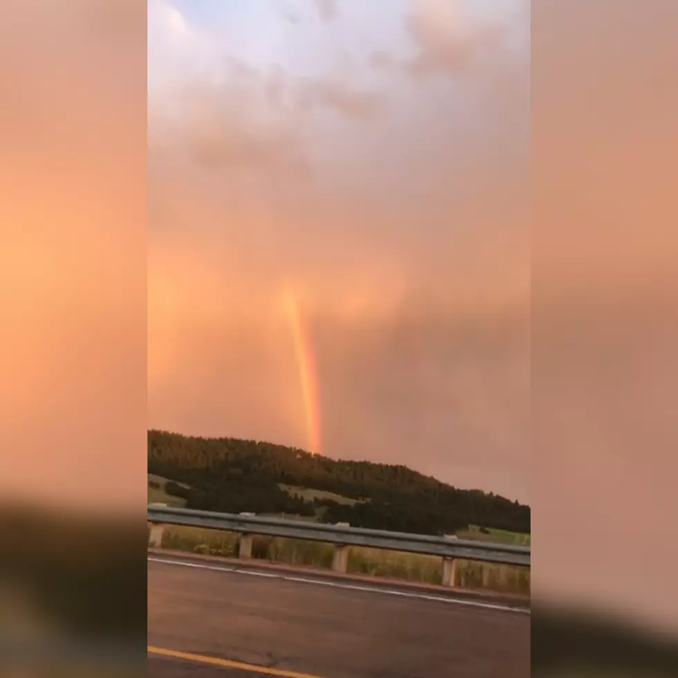 WATCH: Girl Stunned by Brilliant Wyoming Double Rainbow