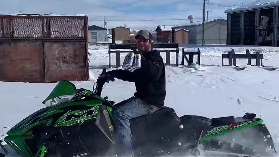 WATCH: Wyoming Guy Refuses to Allow Blizzard to Stop His Beer Run