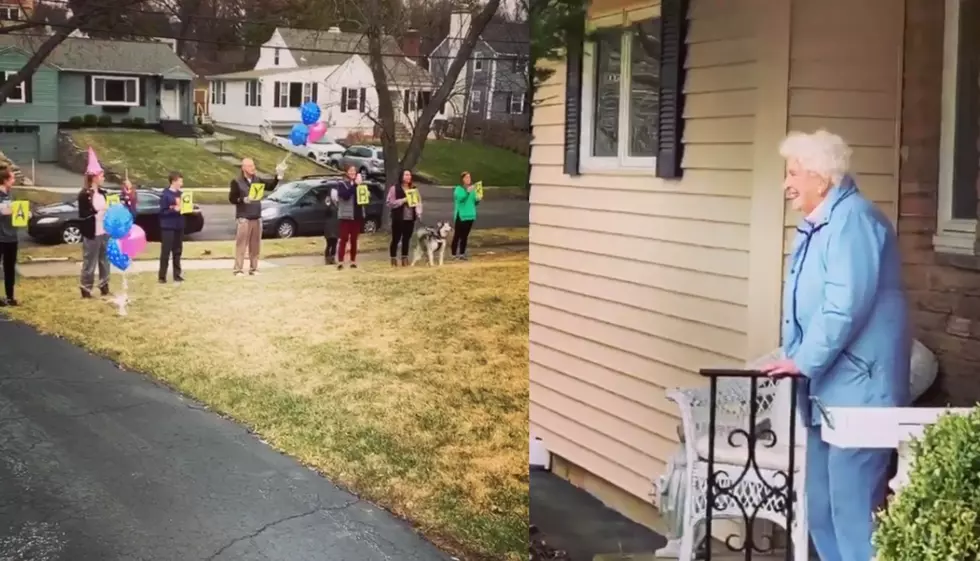 Watch a Family Sing Happy Birthday to Their Quarantined Grandma