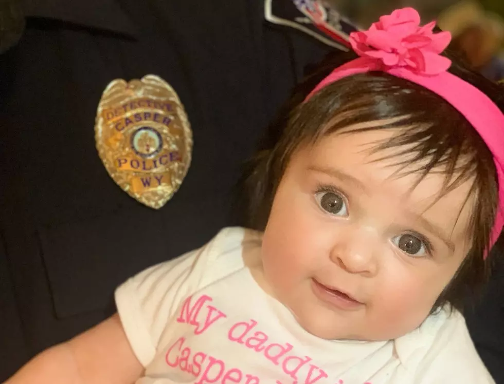 Casper Police Share Adorable Dad with Baby Pics