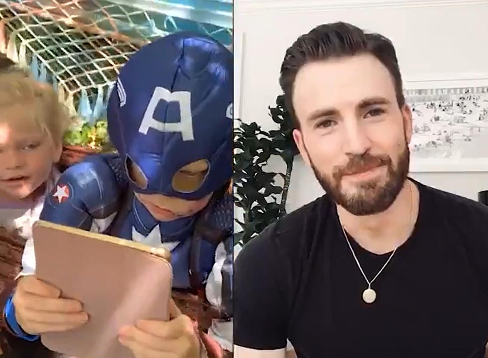 Watch Captain America Congratulate Cheyenne Boy for His Heroism