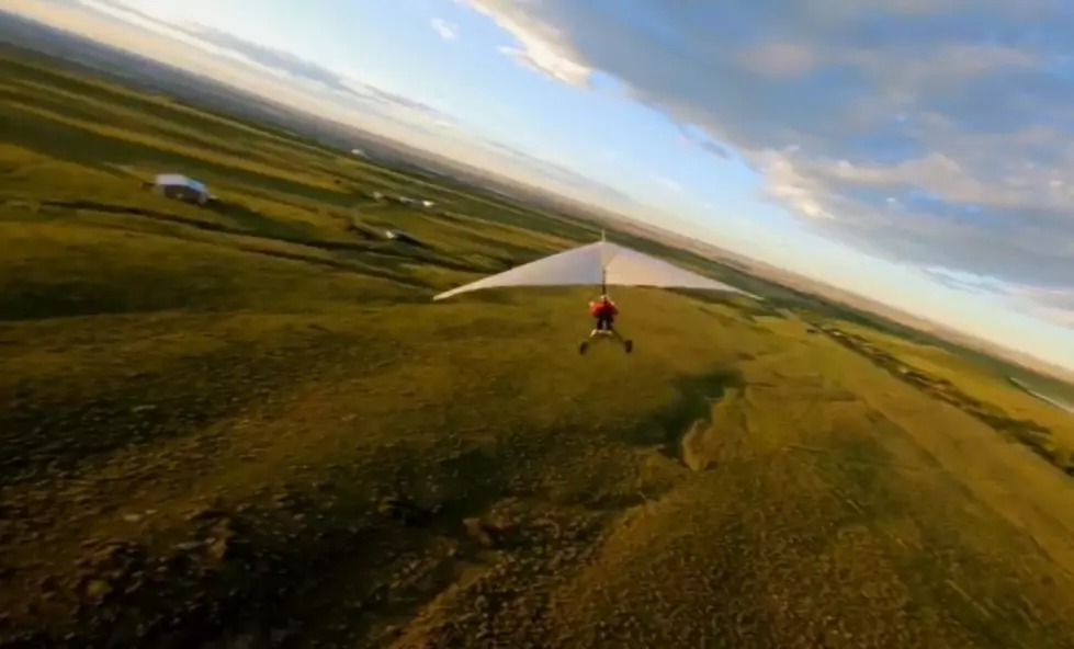 Watch As Local Man Glides Over The Foothills Of Casper Mountain