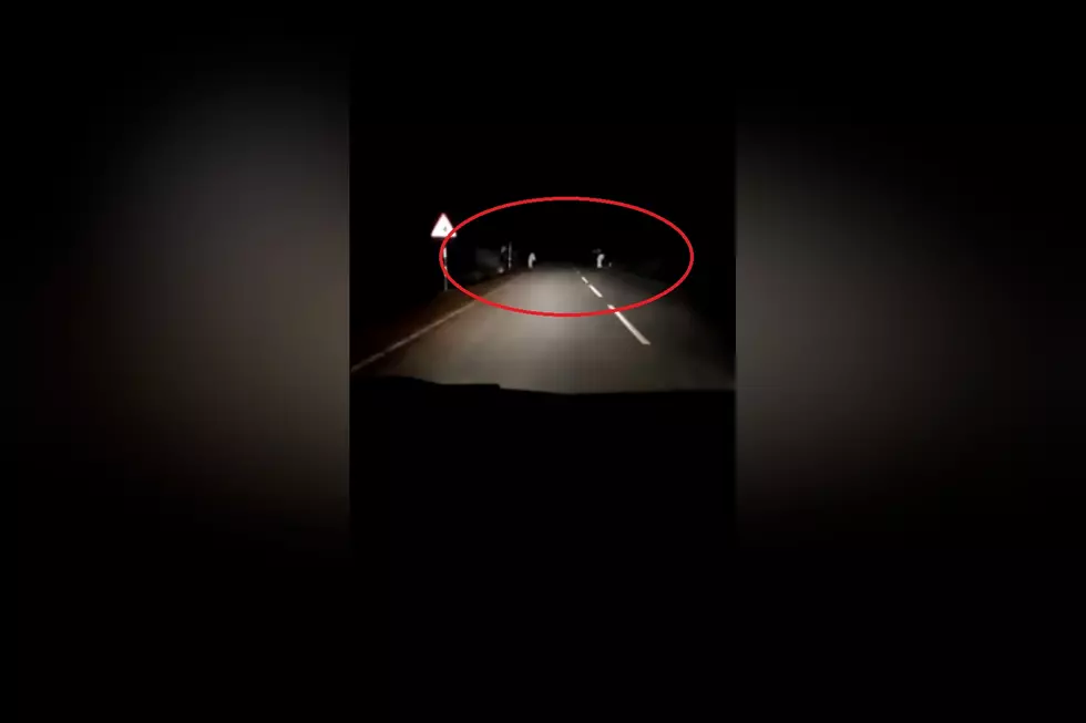 A Driver Shares Terrifying Video of 2 Apparitions Crossing a Road