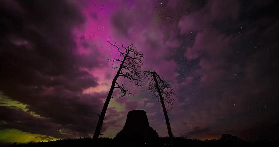 Watch a Mesmerizing Video of Northern Lights Over Devil&#8217;s Tower
