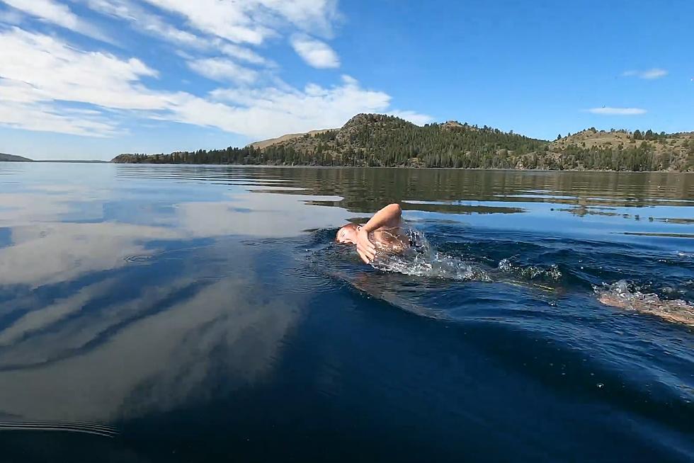 Swimmer Just Completed 9-Mile Swim Across Wyoming’s Deepest Lake