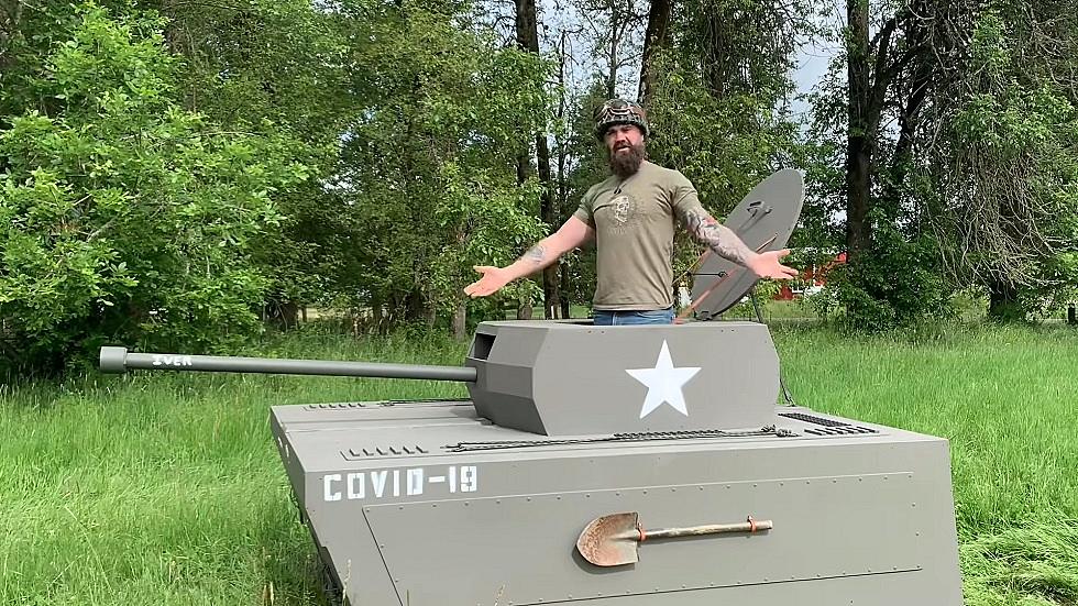 How To Use A Tank To Battle Wyoming Lawnmowing Season