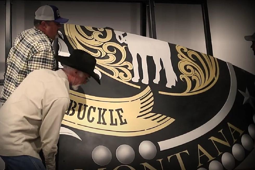Montana Silversmith Makes World’s Largest Belt Buckle And It’s Over 10 Feet Tall