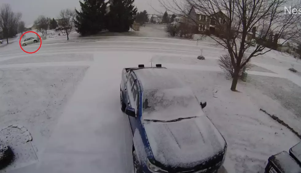 [VIDEO] This Driver Blows Over A Fire hydrant During Snow Storm