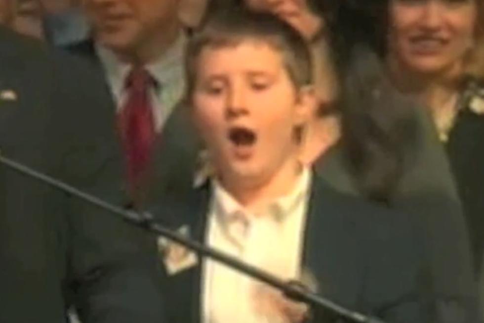 Rick Santorum’s Son Caught Yawning Up a Storm During Dad’s Super Tuesday Speech