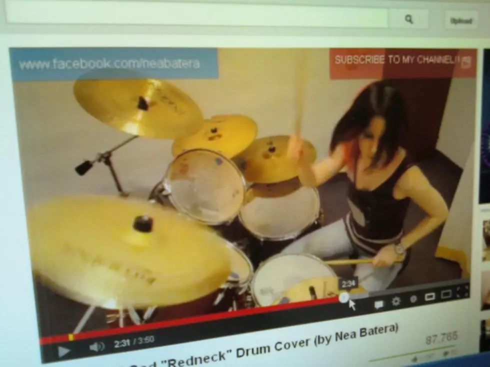 Babe Shreds On The Drum Kit