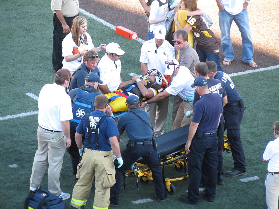 Brett Smith Carted Off Field in Wyoming’s Loss to Toledo