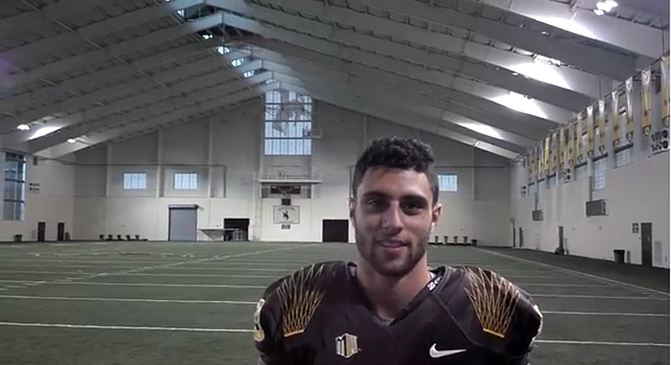Media Day Fun With Wyoming Receiver Dominic Rufran [VIDEO]