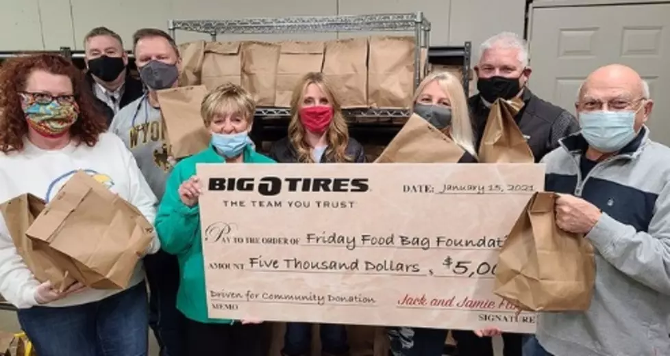 Big O Tires in Cheyenne Raised $5K for Friday Food Bag