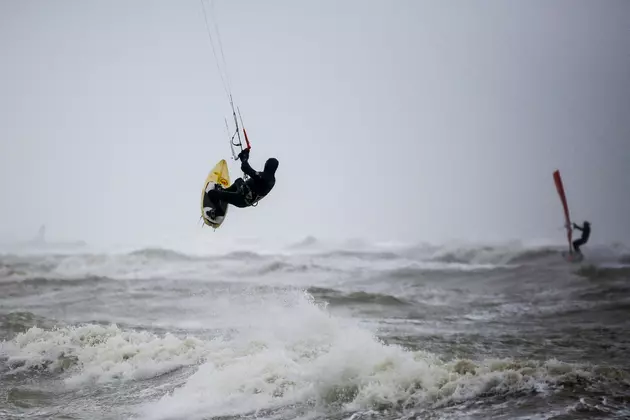 Insane Kite Boarder Braves Flathead Lake During Hurricane Force Winds