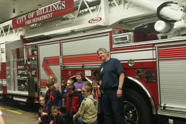 Cub Scout Troop Gets First Look at Billings&#8217; New $1.3 Million Fire Truck