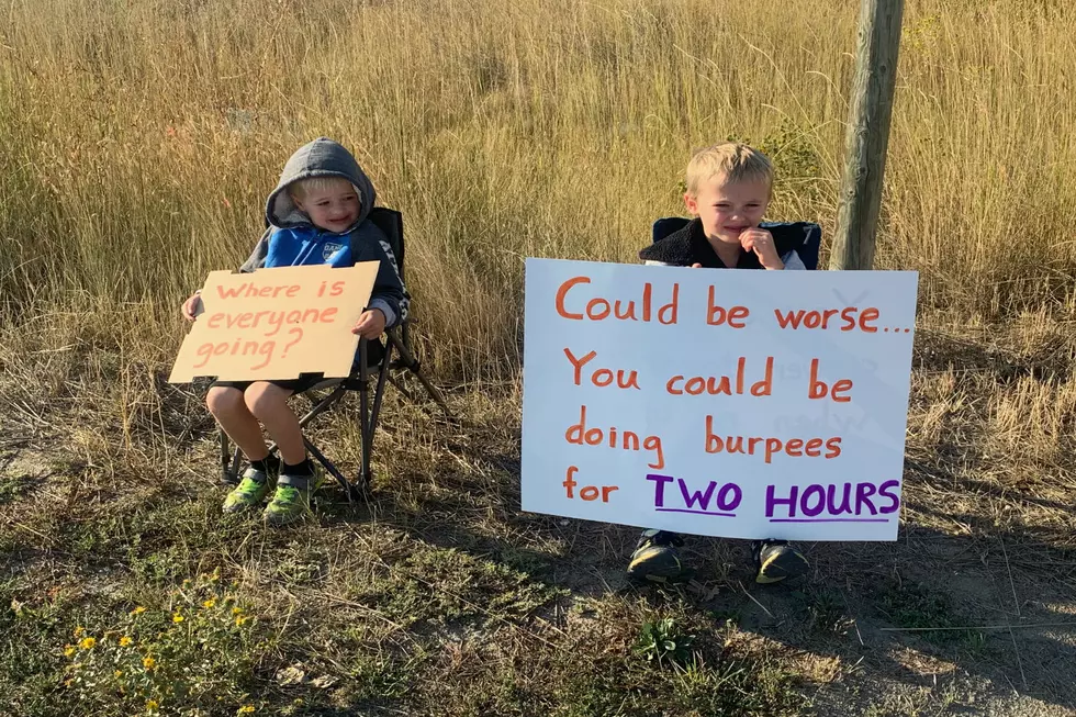 Kids Encourage Runners Along Montana Marathon Route