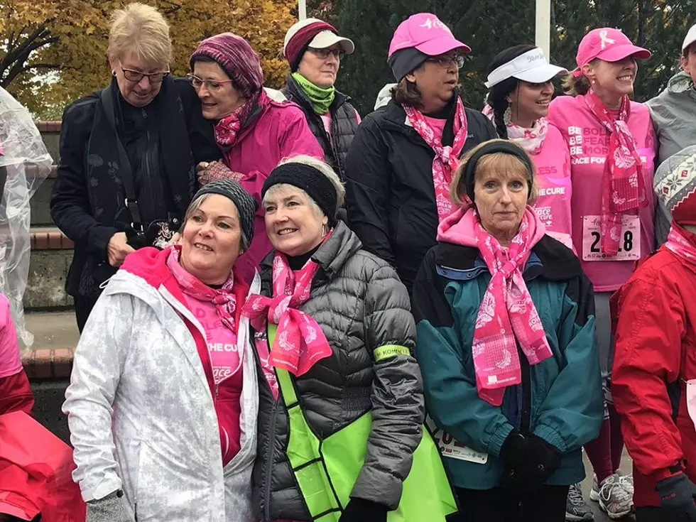Breast cancer survivors, supporters brave flurries in Missoula’s 1st Race for the Cure