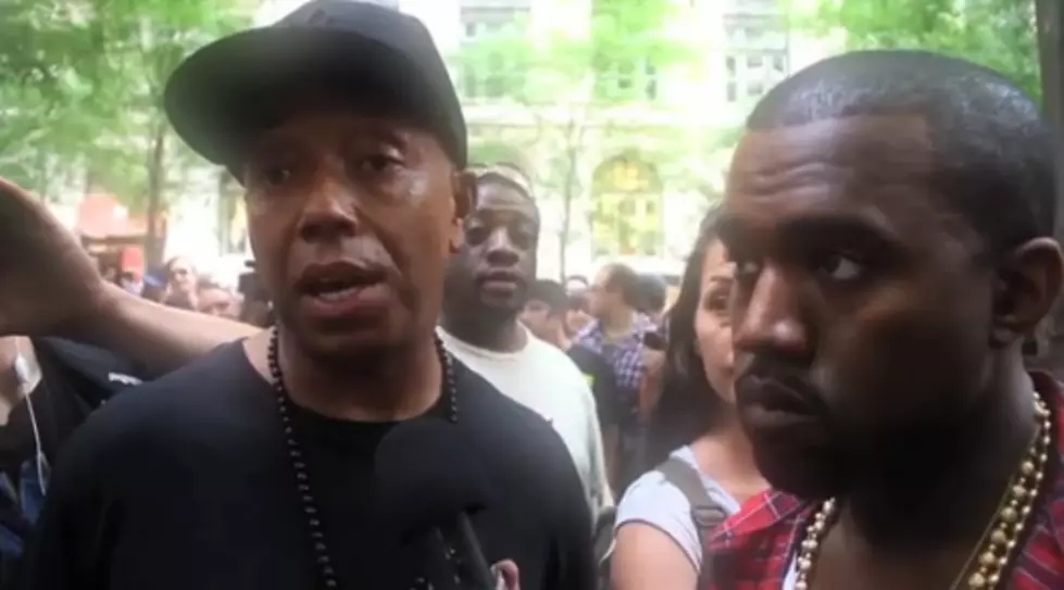 Kanye West and Russell Simmons Visit “Occupy Wallstreet” [VIDEO]