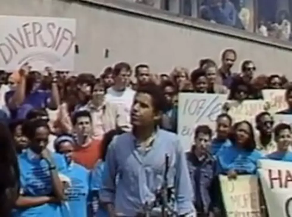 Video of a Young Barack Obama Speaking at a Protest in  1990 [VIDEO]