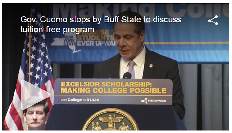 Gov. Andrew Cuomo Visits Buffalo to Announce Tuition-Free College Program! [News Video]