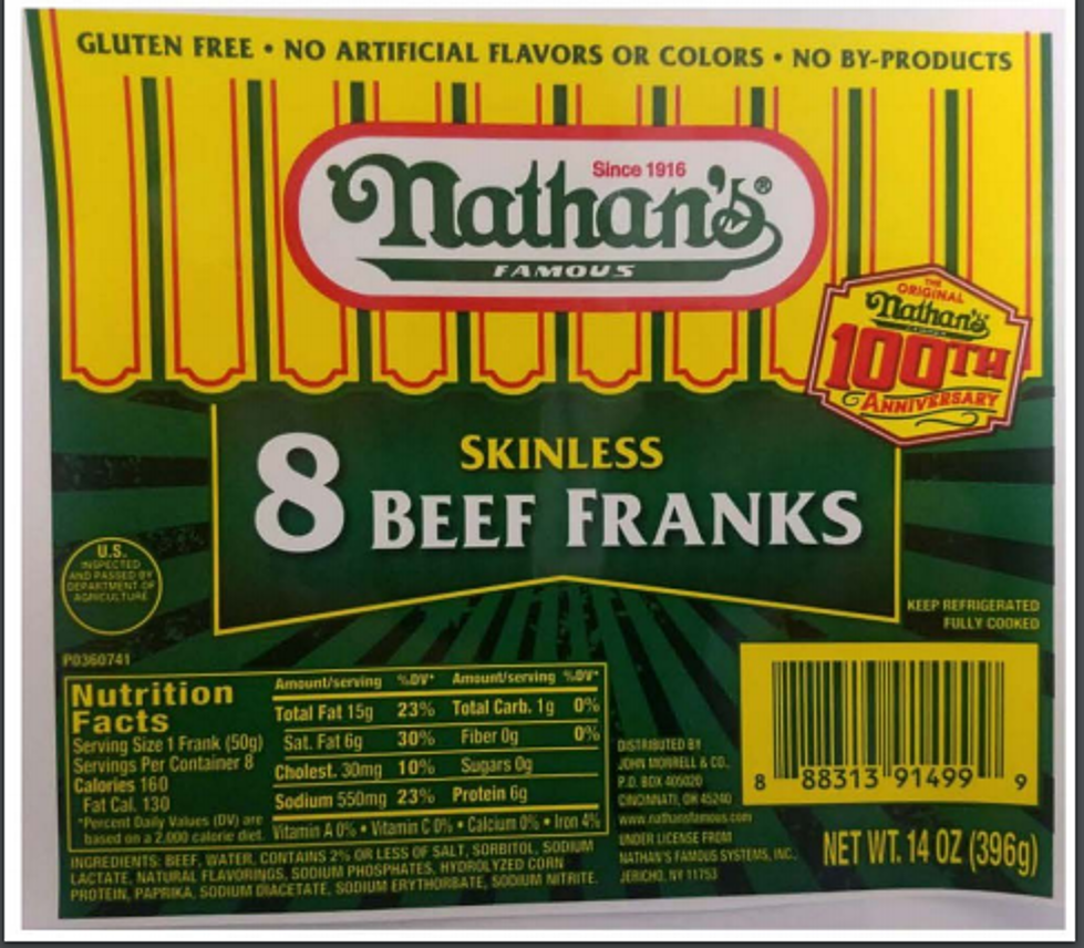 Recall Alert: Nathan&#8217;s Hot Dogs For Potential Metal Contamination