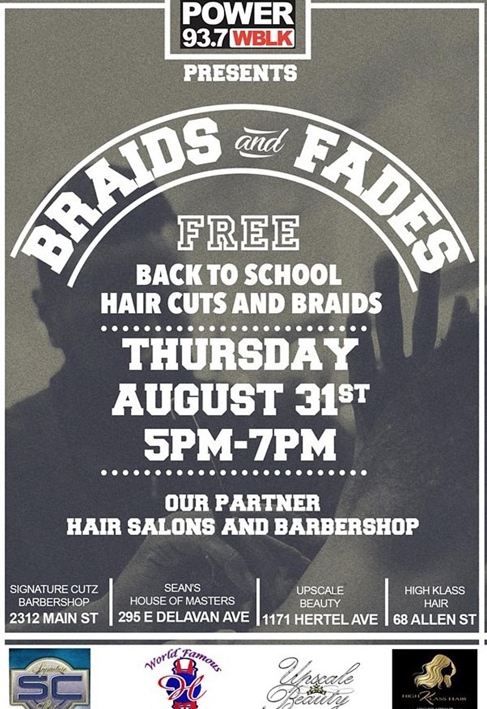 WBLK Presents Braids And Fades Back To School Free Haircuts And Braids