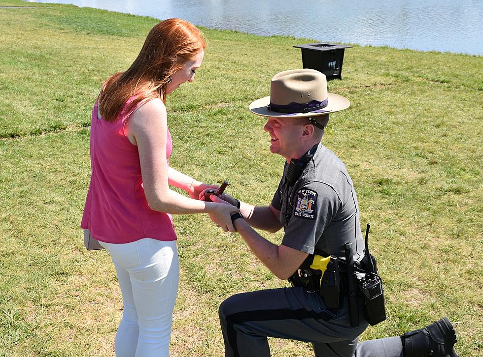 NYS Trooper Pops Question at New York State Fair