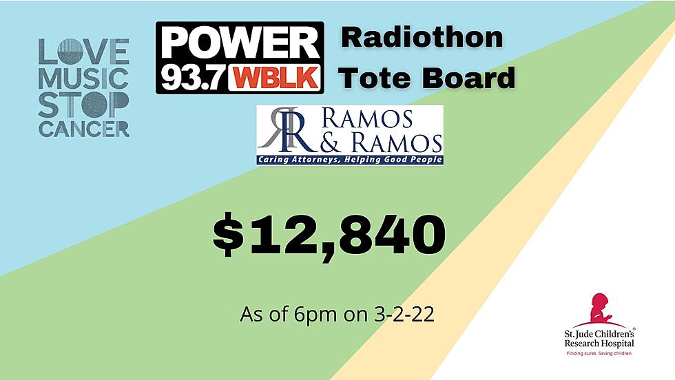 93.7 WBLK Raises Over $12,000 For St. Jude on Day 1 of 2 Day Radiothon