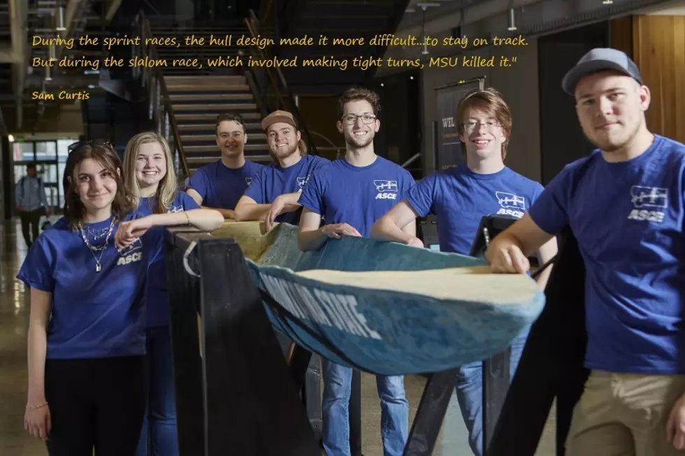 MSU’s Blue Concrete Canoe Just Might Be Golden