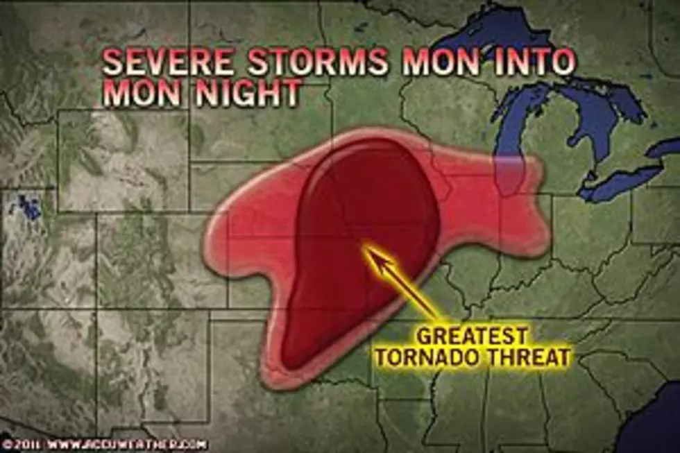 Elevated Tornado Threat from Des Moines to Oklahoma City