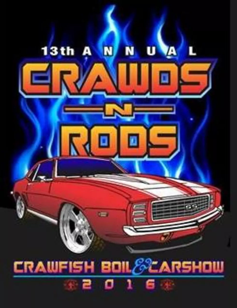 13th Annual Crawds ‘N Rods Car Show and Crawfish Boil