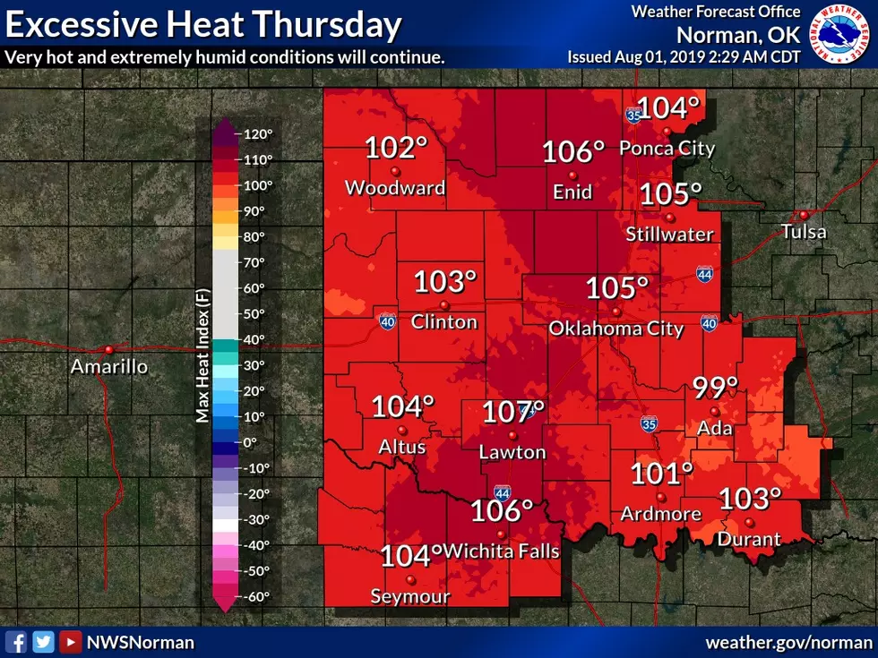 National Weather Service Post Heat Advisory for Thursday, August 1