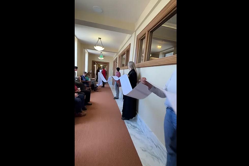 Viral Video Shows Unrolling of 3,200 Montanans’ Signatures