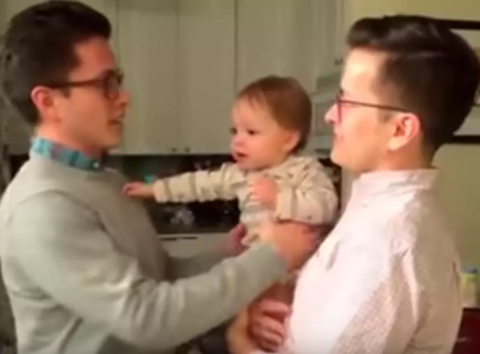 Twin Dads Confuse Baby. Who’s Your Daddy? [VIDEO]