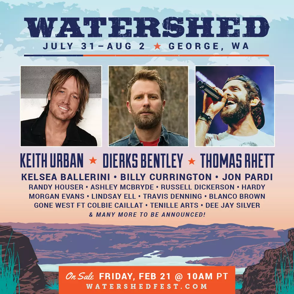 Watershed Announces 2020 Line-Up Includes Urban,Bentley and Rhett