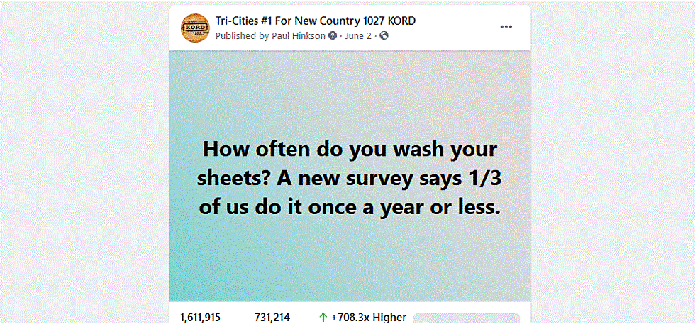 Well, How Often Do You Wash Your Sheets?