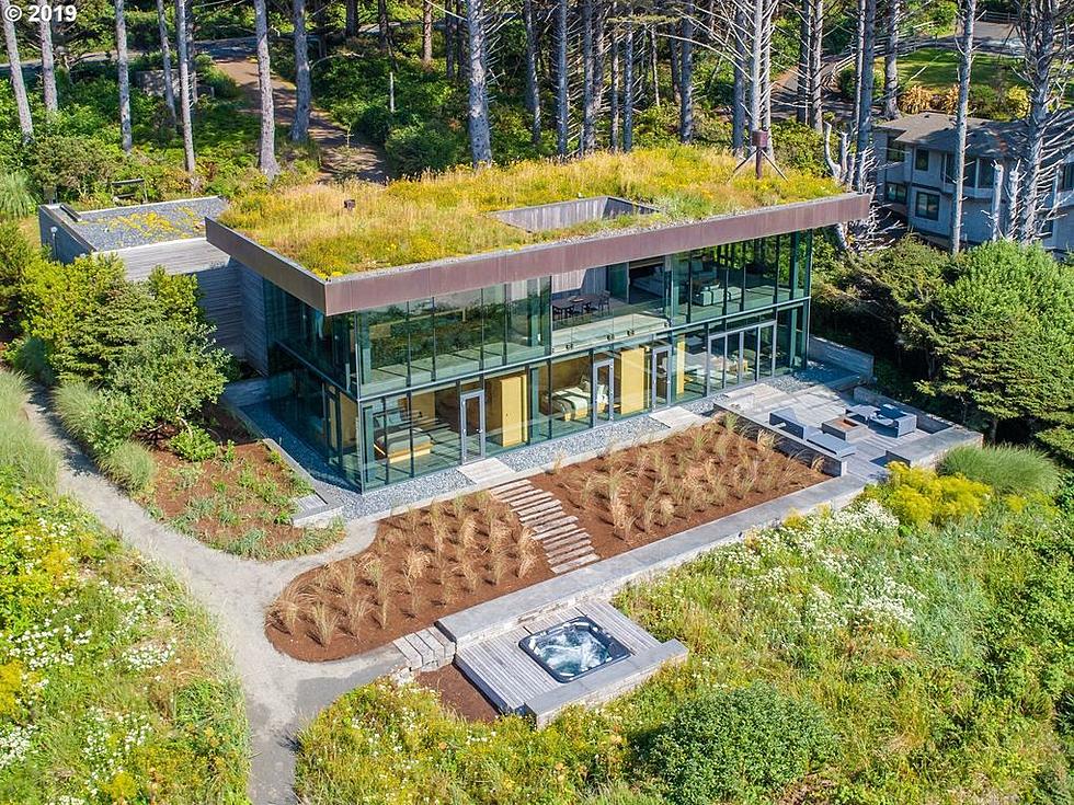 Stunning Oregon Coast Glass Home With Grass Roof Took 5 Years to Build